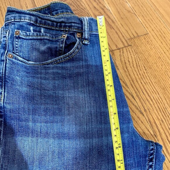 LEVIS 514 Regular Fit Straight Leg Jeans Mens 34x30 Blue Denim Distressed - Picture 6 of 7